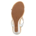 thumbnail image 6 of PATRIZIA Women’s Shining Slip-On Wedge Sandals – Crystal Embellished Cut-Out Design ladies slides with Comfy Silky Wrap and Flexible Rubber Sole, 6 of 7