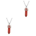 thumbnail image 3 of maskred Hexagon Column Charm Findings Handmade Holiday Hanging Pendants Crystal Necklace Earring Keychains Decorations Red Pattern Color 2Set, 3 of 6