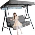 thumbnail image 1 of Housse de Remplacement pour Balancelle et Housse de Coussin Imperméable pour Balancelle 2 et 3 Places et Housse de Chaise de Jardin Extérieur Patio Remplacement, Marron, 1 of 7