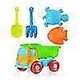 thumbnail image 1 of Beach sand toys 5 piece set beach toys sand set sand play sand pit toys summer outdoor toys, 1 of 5