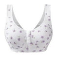 thumbnail image 2 of Sports Bras For Women Large Size Thin Wireless Vest Bra - Front Buckle Design Cotton Fabric 38 Womens Bras, 2 of 4