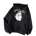thumbnail image 2 of Boo Jee Halloween Hoodies for Women 2025 Boojee Ghost Graphic Halloween Sweatshirt Hoodie Pullover Tops, 2 of 4