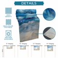 thumbnail image 6 of Navy Blue Coastal Beach Cotton Linen Rectangle Table Runners 13"x72", Summer Nautical Ocean Ombre Art Coffee Table Runner Dresser Scarves Luxury Table Runners for Wedding Party Banquet Dinner Decor, 6 of 8
