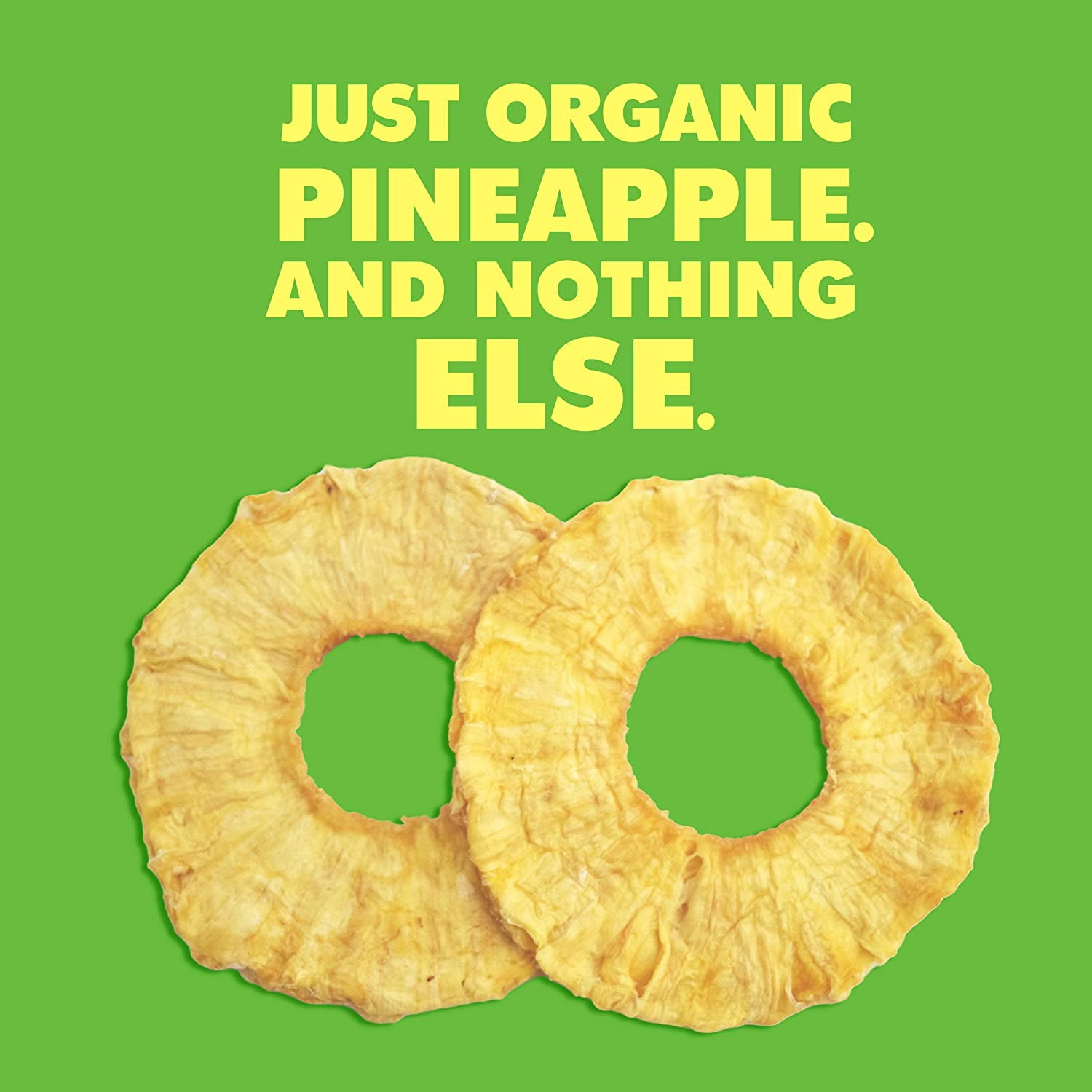 Solely Organic Vegan Dried Pineapple Rings, 3.5 oz [Pack of 6]