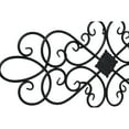 Sintosin Farmhouse Black Wrought Iron Wall Decor 32" x 13", Hanging