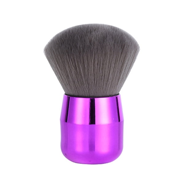 Brocha de maquillaje con forma de hongo con mango, multiusos, para autobronceador, polvos sueltos sintéticos, rubor, rostro y cuerpo.