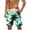 Mint Green, variant on Beach Shorts for Men Hawaiian Swim Trunks Drawstring Elastic Waist Bathing Suit with Pockets Summer Swimwear