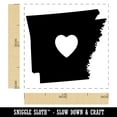 thumbnail image 2 of Arkansas State with Heart Self-Inking Rubber Stamp Ink Stamper - Orange Ink - Small 1 Inch, 2 of 7