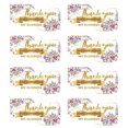 thumbnail image 1 of MasteelfCA 50 Pcs Cartes de Remerciement Cartes Décoratives Motif de Fleurs pour Petites Entreprises, 1 of 8