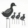 thumbnail image 1 of 4 postes de metal para jardín de patitos de metal, adorno de animales de jardín hueco, 1 of 4