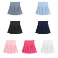 thumbnail image 3 of Jumpingount Vestido plisado corto acampanado de cintura alta para mujer Minifaldas de tenis para adolescentes Prendas para la parte inferior del cuerpo Negro XL, 3 of 6