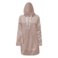 thumbnail image 4 of Mittory Cute Sweatshirts for Women Comfy The Warmy Oversized Hoodie Dress Split Hem with Pockets Fall Winter Clothes, 4 of 6