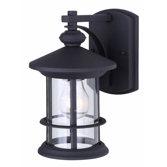 IOL315BK Canarm Inc Treehouse - 1 Light Outdoor Wall Mount-9.75 Inches Tall and 7.5 Inches Wide