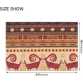 thumbnail image 3 of SKYSONIC Toilet Bathroom Rugs Sets 2 Piece, Persian Tribal Texture Soft Absorbent Fluffy Toilet Mat Set Non-Slip Rubber Backing Bath Mats for Bathroom,23.6"x15.7"+17.3"x13.4", 3 of 7