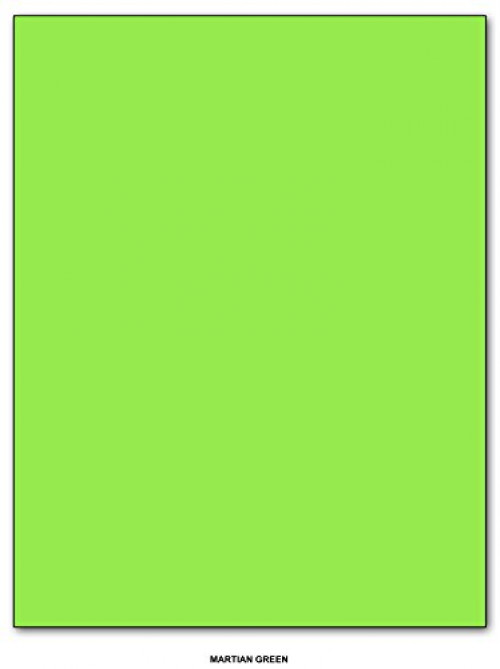 Martian Green 65 Lb 50 Sheets Neenah Astrobrights Premium Color Card