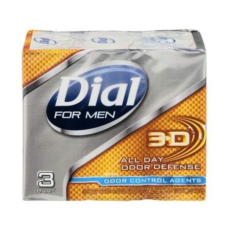 Henkel Dial 3-D Soap Bars, 3 ea