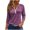 Hot Pink, variant on Womens Casual Tops 3/4 Sleeve Women Tunic Summer Tie Dye Gradient Tunic Tops Floral Casual Work Shirt for Women Button V Neck Tops Casual Loose Fit Three-quarter Sleeve Tunic Blouses