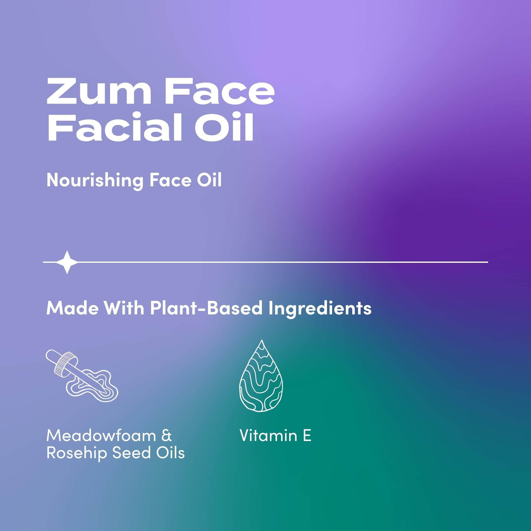 Zum by Indigo Wild Face Nourishing Oil - Hydrating Moisturizer with Shea Butter & Meadowfoam Seed Oil - Beauty & Personal Care-Lavender, Geranium & Rosemary Scent - 2 fl oz