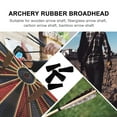thumbnail image 4 of 5pcs 6mm Rubber Arrowhead Archery Replacement Broadhead Blunt Arrow for Sports, 4 of 8