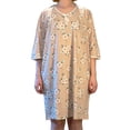 thumbnail image 1 of Chemise de Nuit Beige à Dos Ouvert Adaptative pour Femmes, 1 of 5