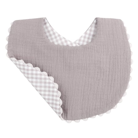Double Sided Baby Bibs Thick Layer Burp Cloth Drool Bib for 0-3Y Infant Gender Neutral Drooling Bib Newborns Shower Gift