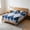 Multicolor Twin Size M, variant on AuroraX Bed Sheets Flat Sheets Cooling,Sold Separately Blue Geometric Print Sheet for Bed for Summer