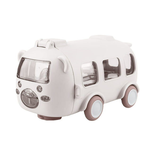 Botella de Agua Infantil con Forma de Autobús, Pajita y Correa | Vaso Térmico a Prueba de Fugas de 500 Ml para La Escuela, Deportes y Viajes | Diseño Adorable Sin Bpa para Niños y Niñas