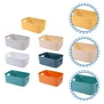 thumbnail image 2 of MasteelfCA 7pcs Household Pantry Organizer Storage Bins Plastic Storage Basket for Kitchen (Mixed Color), 2 of 7