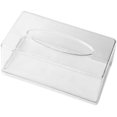 thumbnail image 1 of Caja de pañuelos de acrílico rectangular transparente para oficina, hogar, habitación, restaurante, baño, ocasiones, 1 of 5