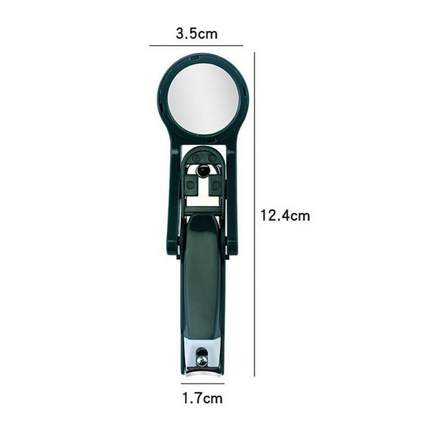 Fiudx Cortaúñas En Personas Mayores, con Lupa, de Acero Inoxidable, con Protección Contra Fragmentos, para Uso Diario, Ideal En Personas Mayores, Solución Portátil En Viajes En Casa.