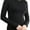 Black, variant on Women's Long Sleeve Round Crew Neck T-Shirt