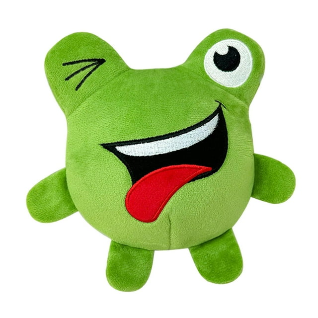 Pelota de salto de rana verde, juguete de peluche para perros, juguete de peluche interactivo, pelota elástica para perros pequeños, medianos y