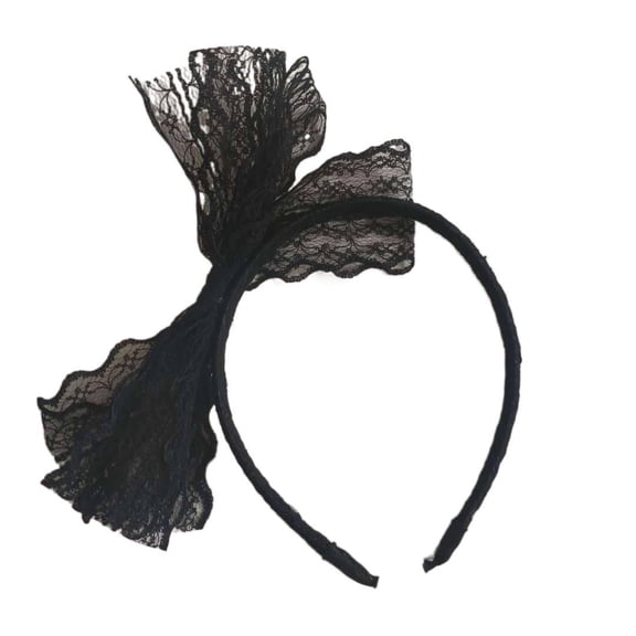 2025 Lace Bow Headband Wide Brim Women Retro Big Bow Headband Hair Accessories Headdress Hairpin New