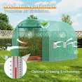 thumbnail image 4 of Jane Stone Premium Greenhouse for Outdoors, 10'x 7'x 7' Walk-in Tunnel Greenhouse with Watering System Heavy Duty Portable Green House Protect Gardening Plants 1 Zipper Mesh Door,Green, 4 of 6
