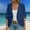 Dark Blue, variant on Uooqdmx Womens Cardigan Short Sleeve Cardigans for Women Court Lock Spring and Summer Solid Color Circle Short Sleeved Cardigan Casual Loose Top Plus Size Cardigan Wine L
