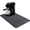 Black, variant on Coffee Mat 20x16 Inch Streamline Style, Absorbent Hide Stain Rubber Backed Dish Drying Mat for Kitchen Counter,Bar Mat for Countertops, Under Coffee Bar Maker Machine Pot Espresso Machine