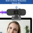 thumbnail image 6 of 4K Webcam for PC, Auto-zoom,with remote control,Privacy Cover, White Balance, Webcam with Microphone, Plug & Play, 4K Web Camera for Laptop/Desktop, Video Calling,Conferencing, 6 of 7