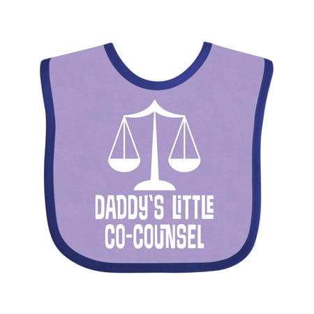 

Inktastic Lawyer Daddys Little Co Counsel Gift Baby Boy or Baby Girl Bib