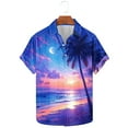 thumbnail image 5 of ZCFZJW Mens Hawaiian Shirts Short Sleeve Regular Fit Casual Button Down Tropical Palm Tree Printed Summer Beach Vacation Tees Shirt Tops Multicolor#02 XXXXXL, 5 of 5