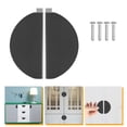 thumbnail image 6 of LEORX 2Pcs Furniture Pulls for Dresser Homeowners DIY Enthusiasts Semicircle Cabinet Handles Black 3.14X1.57X0.79in, 6 of 8