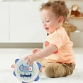 thumbnail image 2 of Blue Kids Musical Tambourine Toy For Early Learning With Gentle Sounds Safe For Infants 6 Months And Up, 2 of 6
