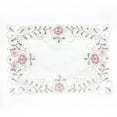 thumbnail image 4 of MYG 12x18in Table Runner Embroidered Floral Lace Fabric Translucent Gauze Table Cloth 4#, 4 of 9