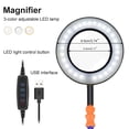 thumbnail image 2 of Yeacher LED 3X Magnifying Lamp with Clamp Hands Free PCB Fixture Swivel Arms PCB Fixture Helping Hands Soldering Station Third Hand System Electronic DIY Tools with USB-powered Lamp Magnifier + 3 U, 2 of 8