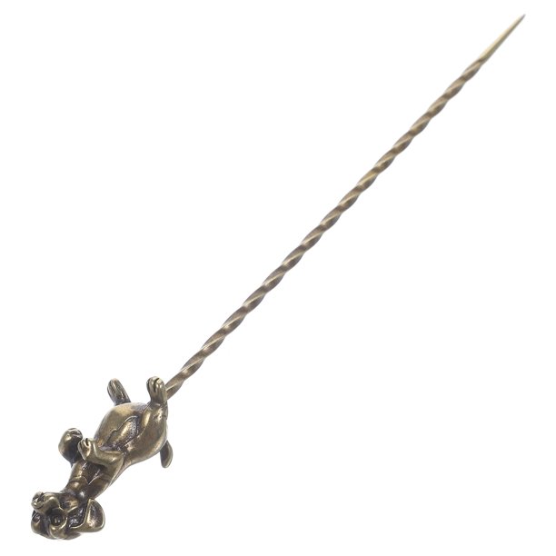 BESTYASH Herramienta Para Ceremonia De Té En Latón Dorado Con Vintage Para Destapar Y Limpiar Utensilios