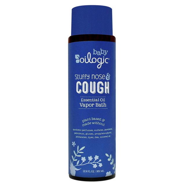 Aceite de baño vaporizador Oilogic para congestión nasal y tos en bebés, 380 ml