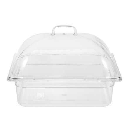 

1 Set of Buffet Tray with Lid Fruit Food Storage Tray Food Serving Tray Transparent Buffet Tray with Cover