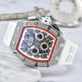 thumbnail image 2 of Diamond-Embedded Business Men's Table Fashion Barrel-Shaped Six-Pin Quartz Watch, 2 of 6