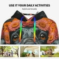 thumbnail image 6 of KLL Sunflower Black Dog for Womens Pullover Hoodie with Pocket Hooded Long Sleeve Shirts Sweatshirt for Women-X-Large, 6 of 7
