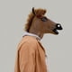 thumbnail image 2 of Máscara de disfraces Magik Disfraces Deluxe con forma de cabeza de caballo (marrón) de látex, 2 of 4