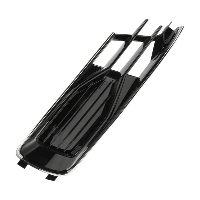 1pc Cubierta de rejilla de luz antiniebla frontal derecha para Audi A6 C7 2014-2018 No.4G0807681AD ABS Negro Tono Plateado